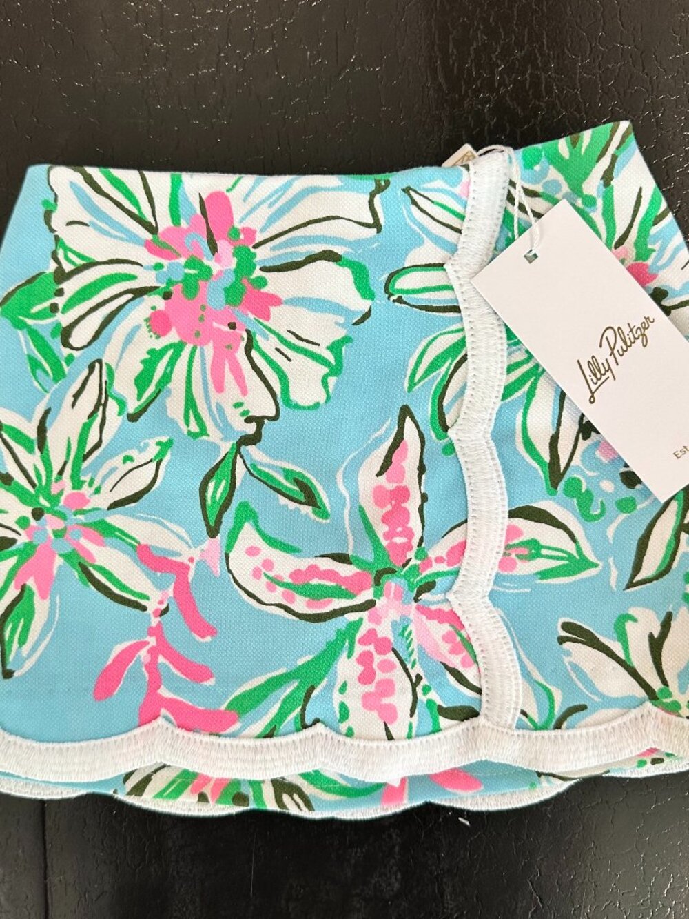 Lilly Pulitzer Girls Mini Michelina Skort Sun Of A Bun Floral Blue XS 2T 3T New